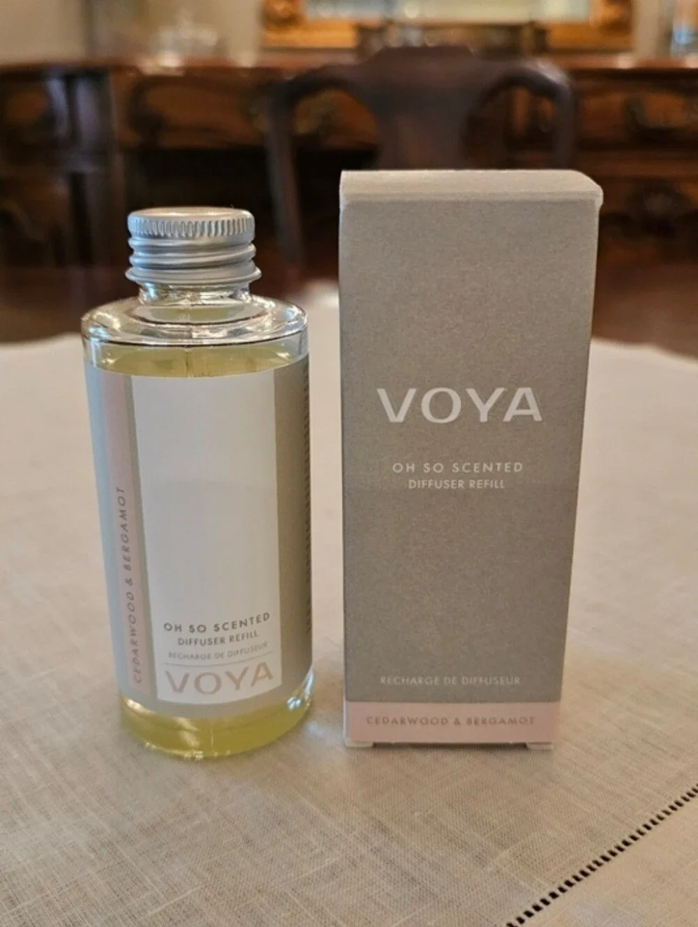 VOYA Oh So Scented Reed Diffuser Refill - Cedarwood & Bergamot 100ml / 3.4 oz NI